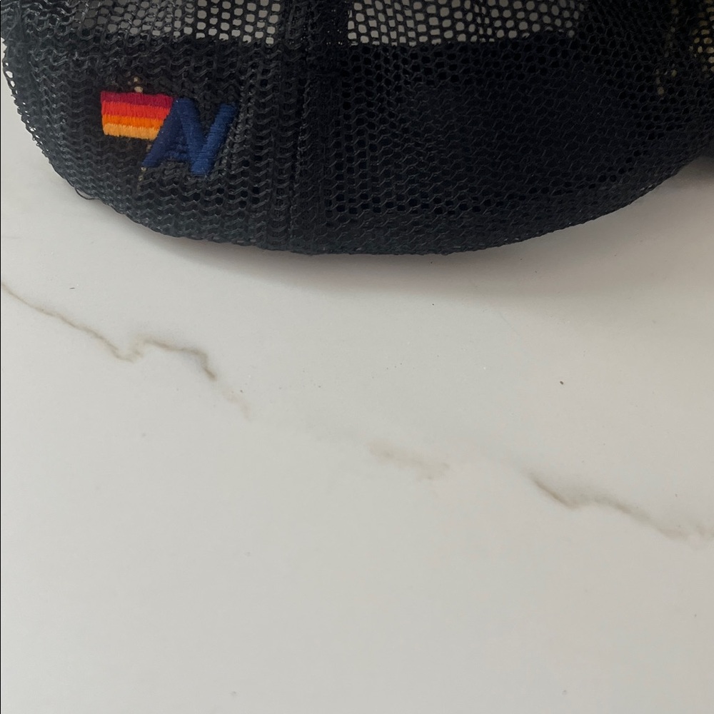 Aviator Nation Black Trucker Hat with Sunset Patch - Picture 7 of 11